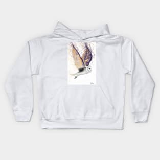 Opal Winged Owl Kids Hoodie